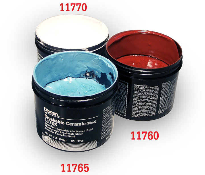 Sơn Gốm Devcon 11760 Brushable Ceramic (Red) 3 Bàn chải Devcon Ceramic