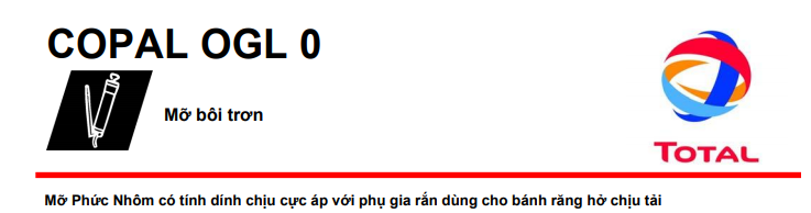 Mỡ chịu cực áp Total Copal OGL 0
