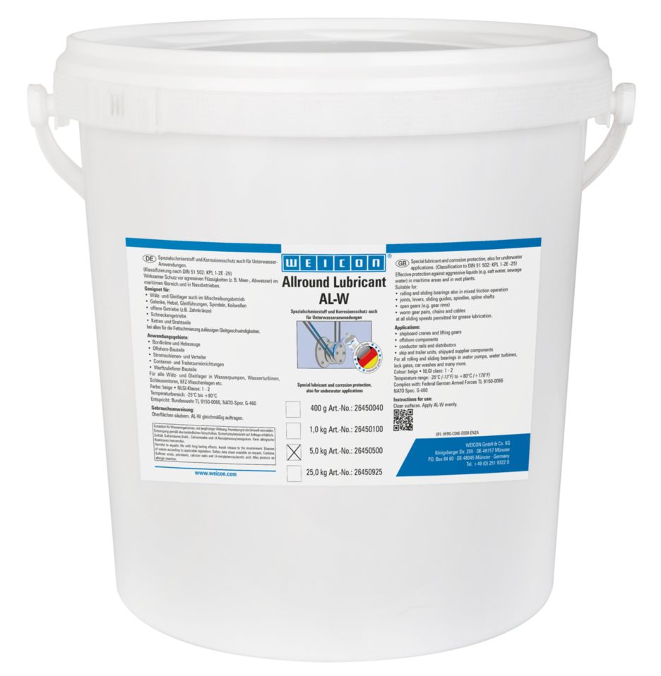 Mỡ bôi trơn chịu nhiệt là gì? Phân loại mỡ chịu nhiệt 7 Mỡ bôi trơn chịu nhiệt dưới nước AL-W