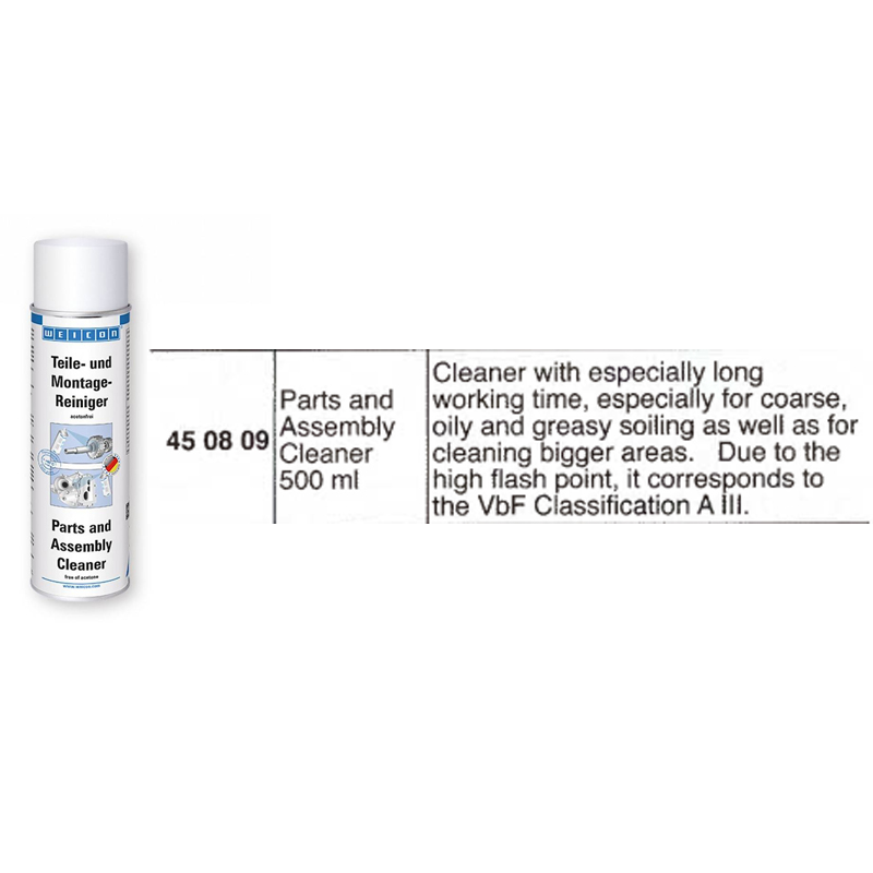 450809Weicon Parts and Assembly Cleaner