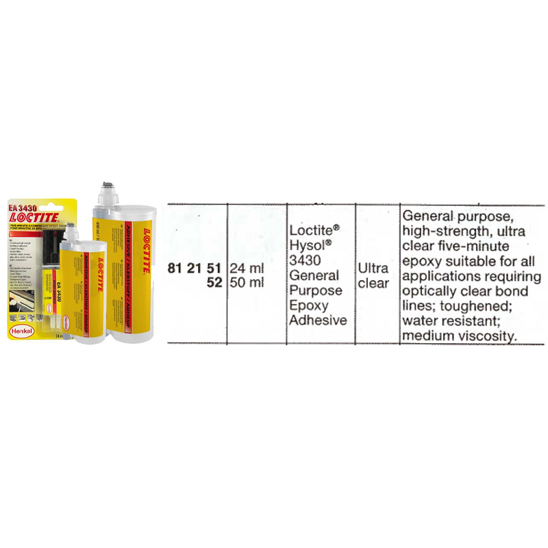 812152 Loctite®Hysol®3430 General Purpose Epoxy Adhesive 50 ml 1