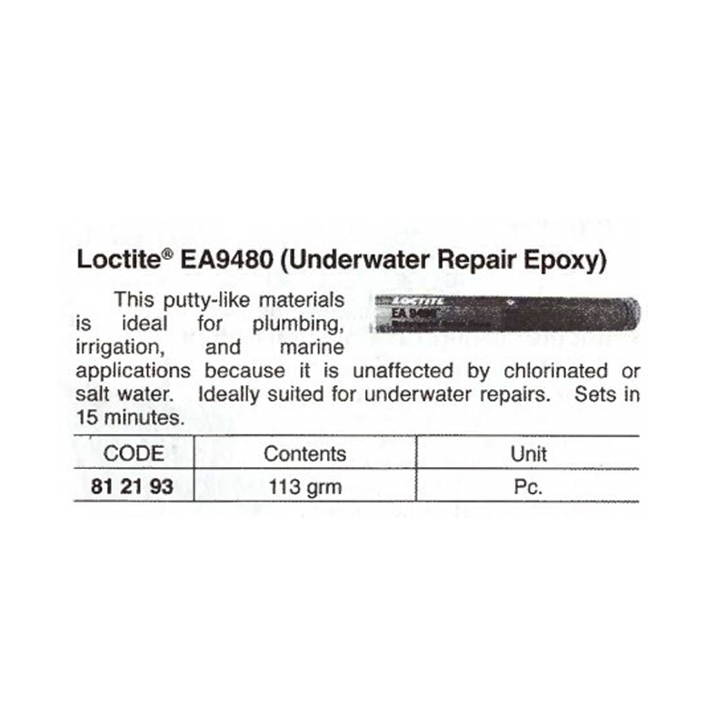 812193 Loctite®EA9480 (Underwater Repair Epoxy)