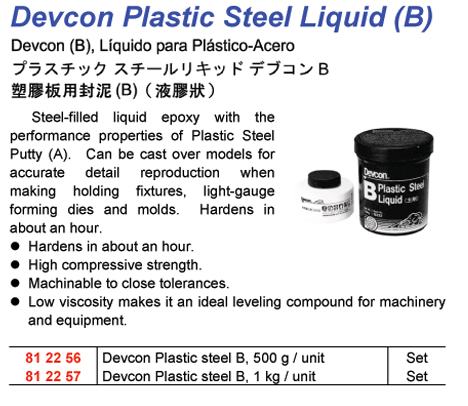 812256 - Devcon Plastic Steel Liquid (B)