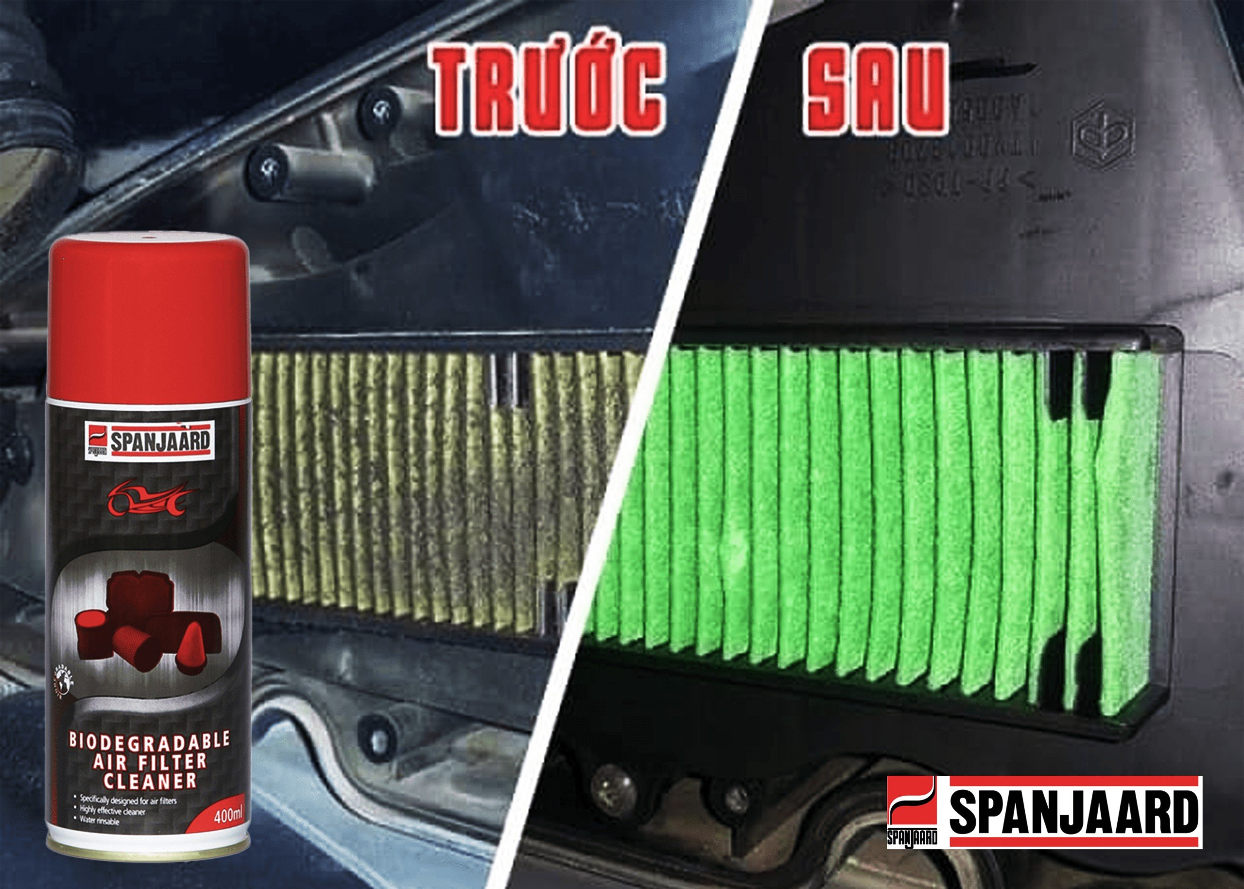 Dung dịch vệ sinh lọc gió xe máy Spanjaard Mc Air Filter Cleaner