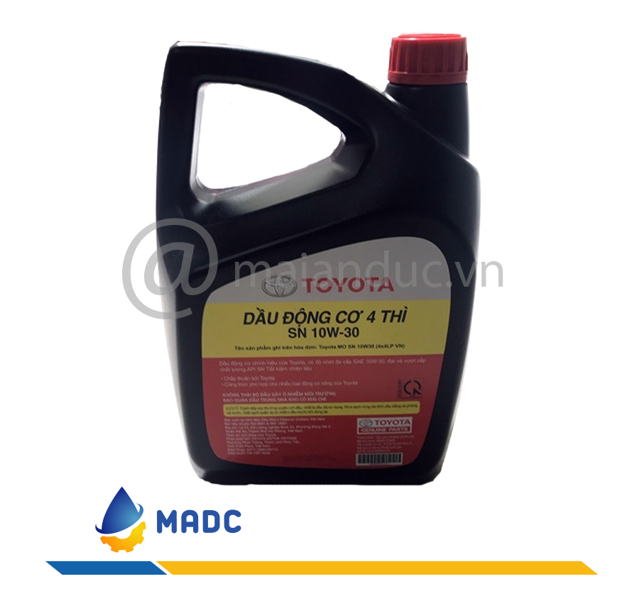Bảng giá các loại dầu nhớt Toyota 1 toyota SN 10w30